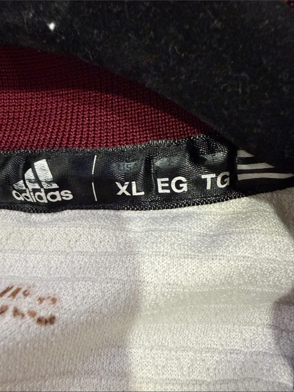 adidas Maroon Texas A&M Polo with White Trim and A&M Logo Size XL
